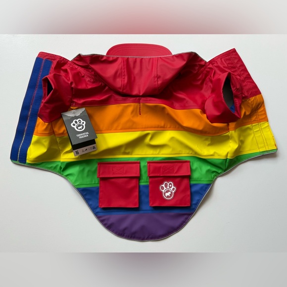Canada Pooch Torrential Tracker Dog Jacket - Rainbow - Size 16 - Picture 11 of 16